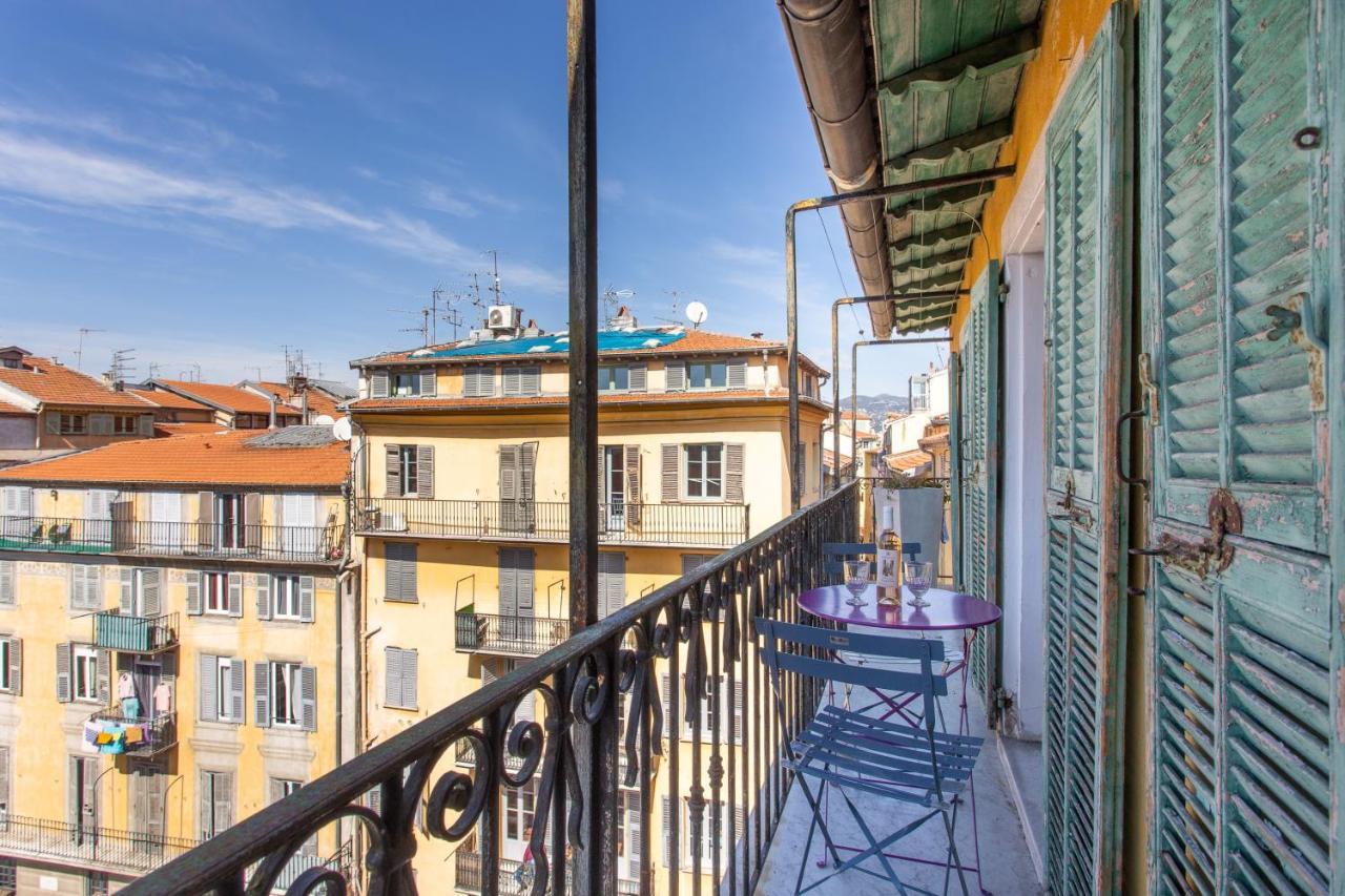Ross 5- F2, Lumineux, Balcon, Loft, Clim, Vieux-Nice Exterior photo