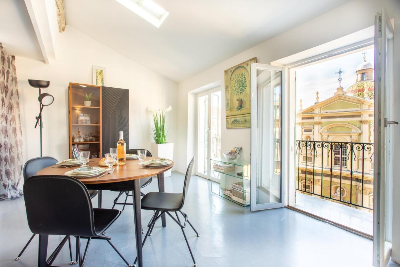 Ross 5- F2, Lumineux, Balcon, Loft, Clim, Vieux-Nice Exterior photo