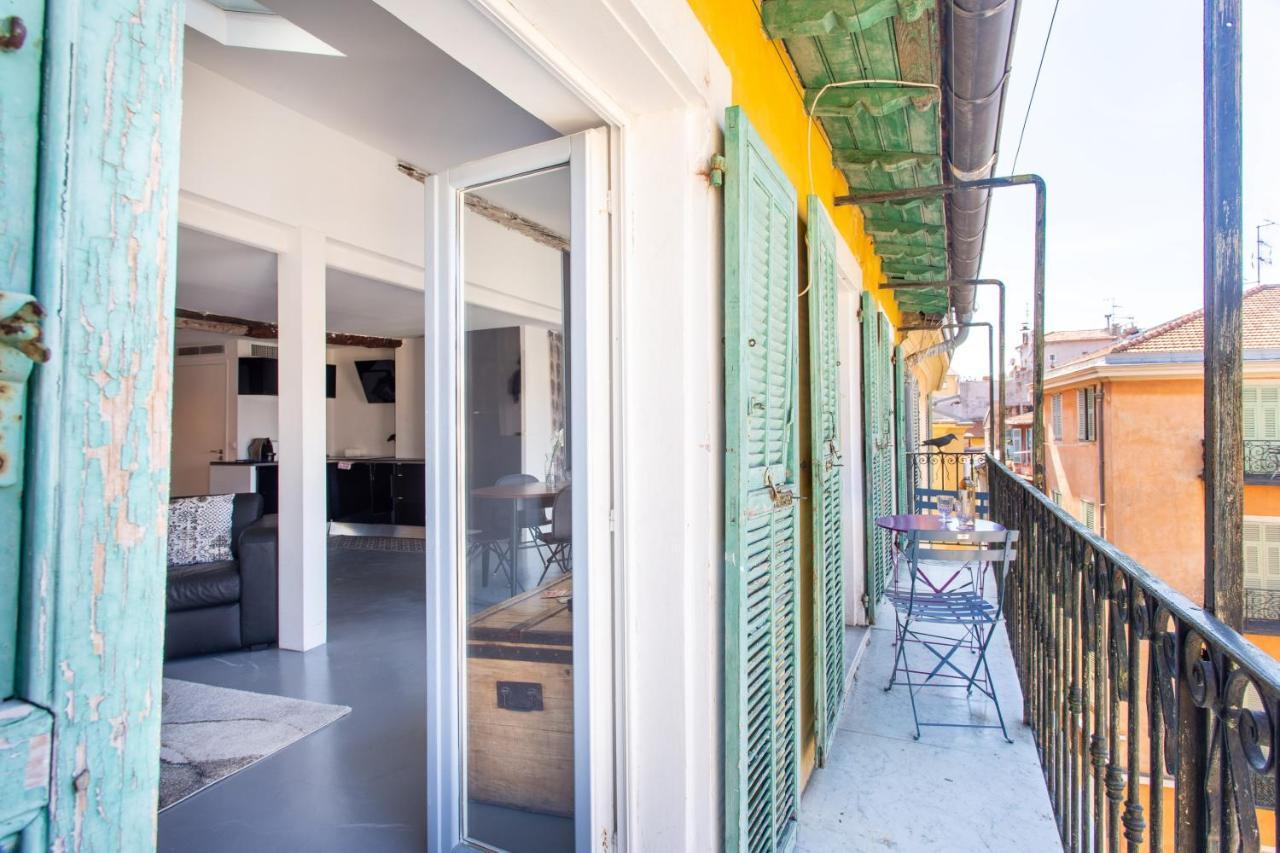 Ross 5- F2, Lumineux, Balcon, Loft, Clim, Vieux-Nice Exterior photo