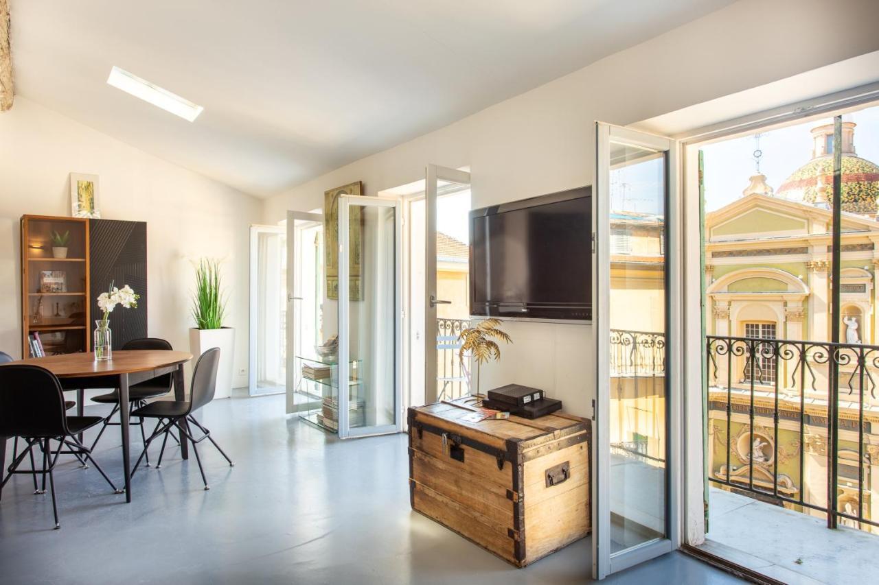 Ross 5- F2, Lumineux, Balcon, Loft, Clim, Vieux-Nice Exterior photo