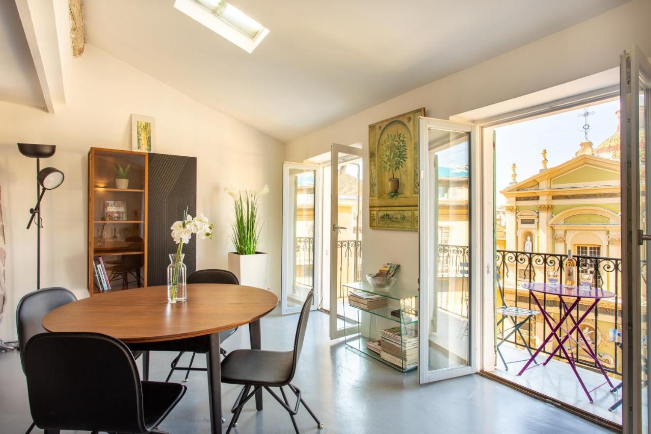 Ross 5- F2, Lumineux, Balcon, Loft, Clim, Vieux-Nice Exterior photo