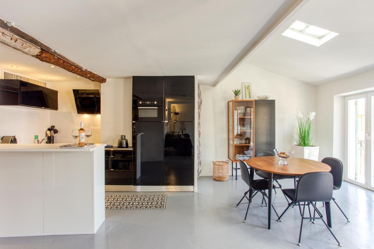 Ross 5- F2, Lumineux, Balcon, Loft, Clim, Vieux-Nice Exterior photo